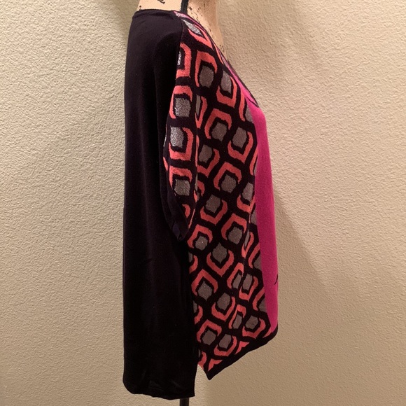 Women’s Worthington Colorblock Boat Neck Dolman Sleeves Sweater Top - Picture 5 of 12